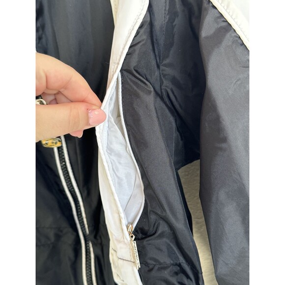 Starter Women's Black & White Windbreaker Jacket MEDIUM - Picture 7 of 10
